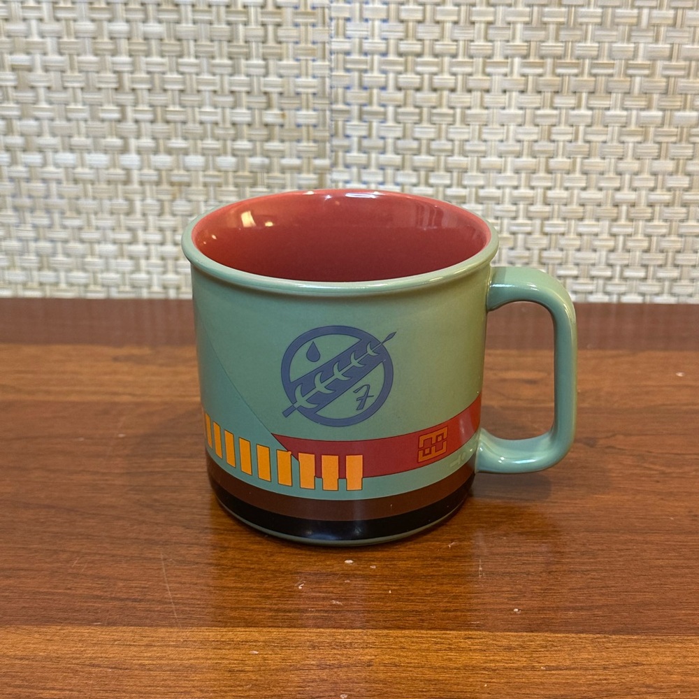 🌟HP🌟NWOT Disney Star Wars Boba Fett Red & Green Mythosaur Skull Mug